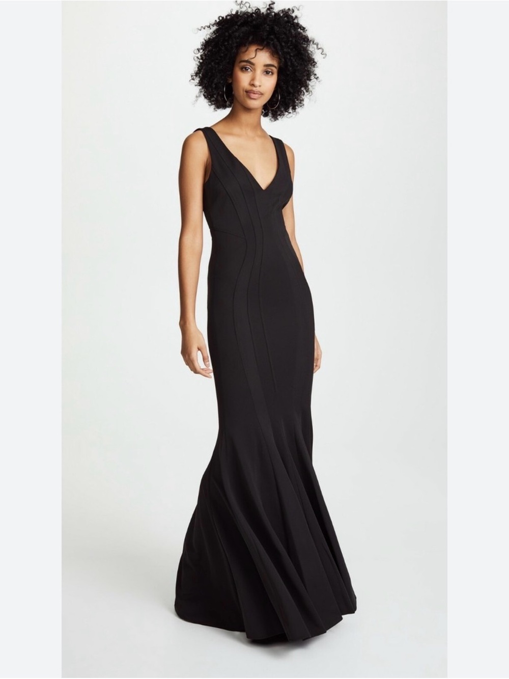 Zac Posen Black Mermaid Formal Gown